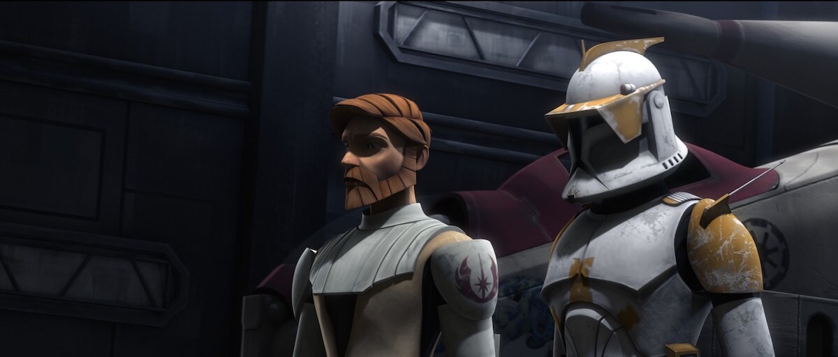 Commander Cody and Obi-Wan Kenobi during The Clone Wars