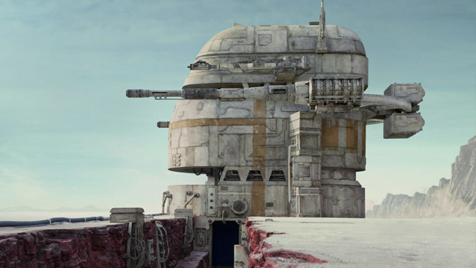 Crait landscape