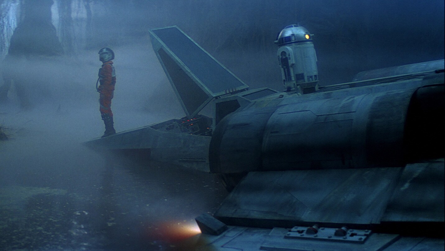 Arriving on Dagobah