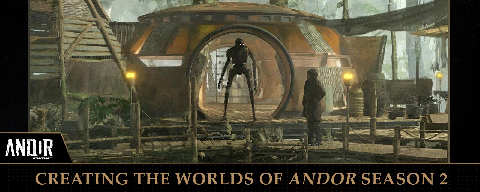 Cassian's Yavin home concept art by Chester Carr.