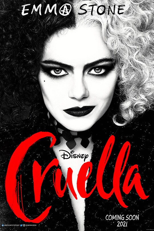 Emma Stone | Disney | Cruella | May 2021 | movie poster
