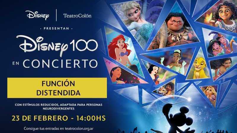 'Disney 100 en Concierto' presenta una función distendida en el Teatro Colón 