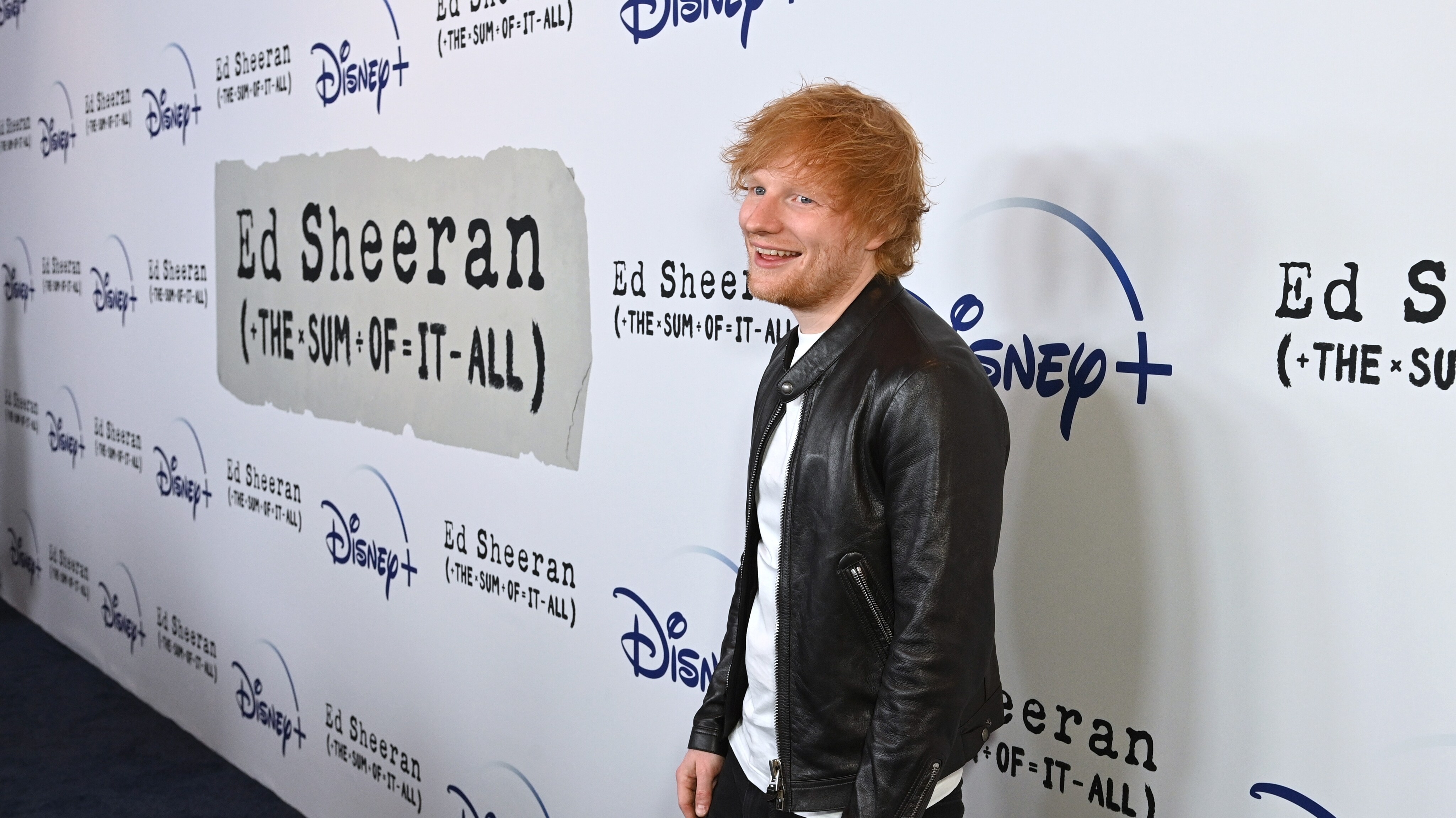 Global Superstar And Grammy® Award-Winning Artist Ed Sheeran Hits The Blue Carpet For The World Premiere Of The Disney+ Original Series ‘Ed Sheeran: The Sum Of It All’