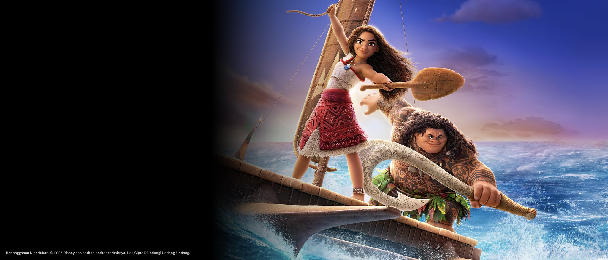 Homepage Hero Banner - Disney | Disney+ Moana 2 - ID