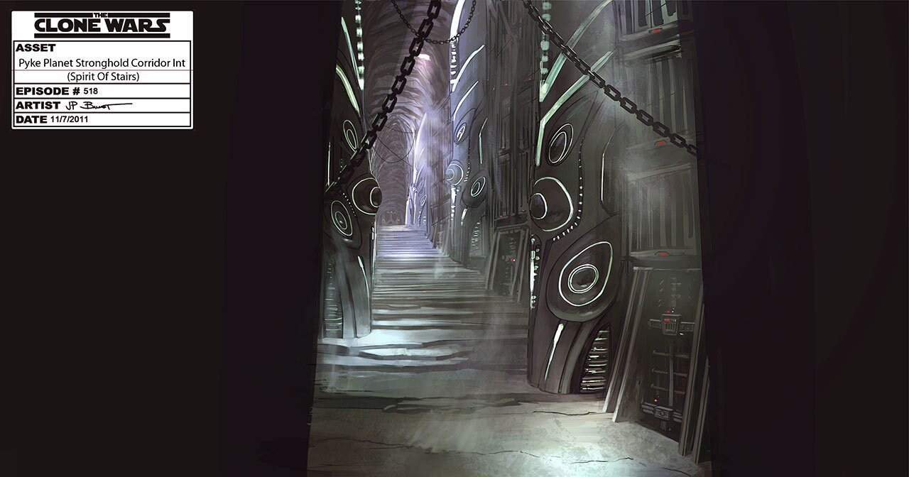 Pyke planet stronghold corridor by JP Balmet