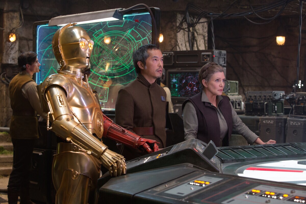 Leia Organa commanding the Resistance