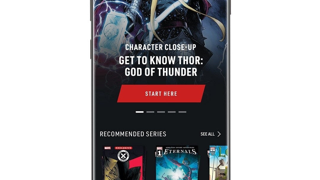 Home Thor App Screen Image on White Background