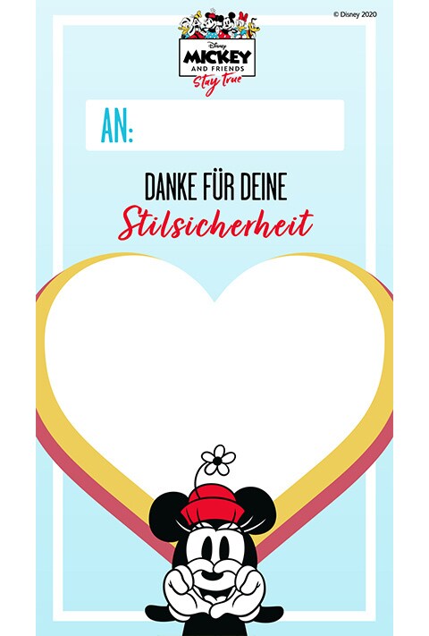 Minnie - Danksagungskarte