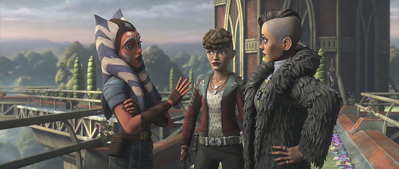 As they leave, Ahsoka tells Trace that running spice is dangerous. Trace defends her sister, even...