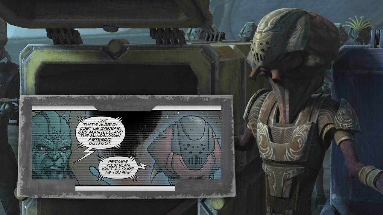 The Pyke bosses Marg Krim and Fife were originally created for Star Wars: The Clone Wars, but fir...