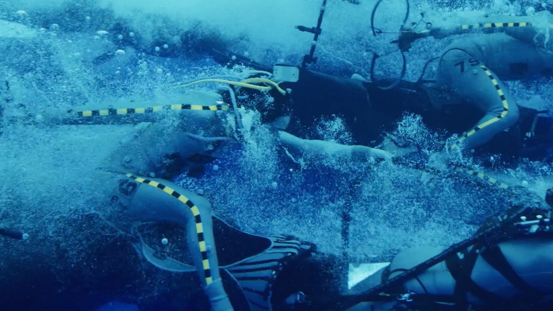 Image of an actor underwater.