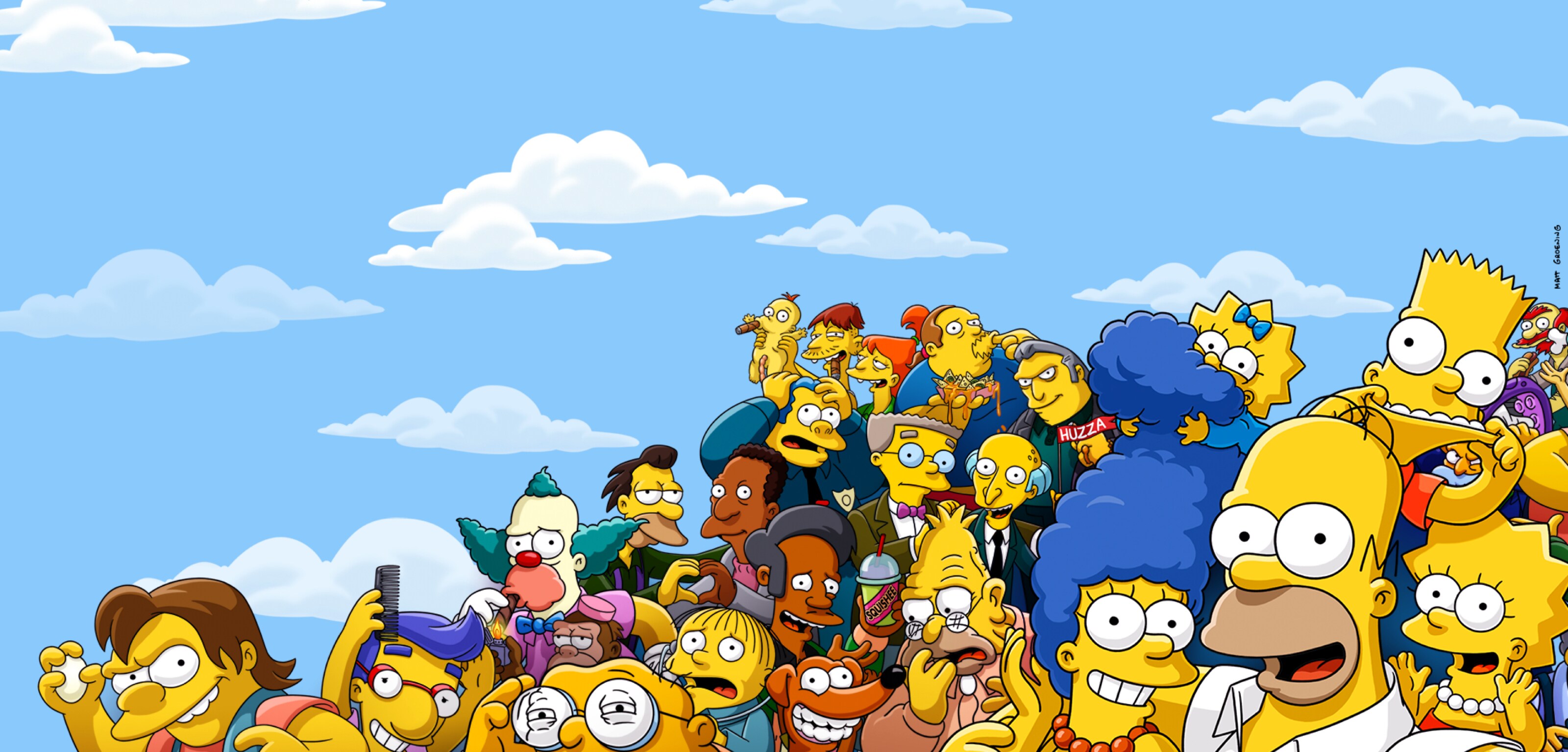 Een stilstaand beeld uit The Simpsons