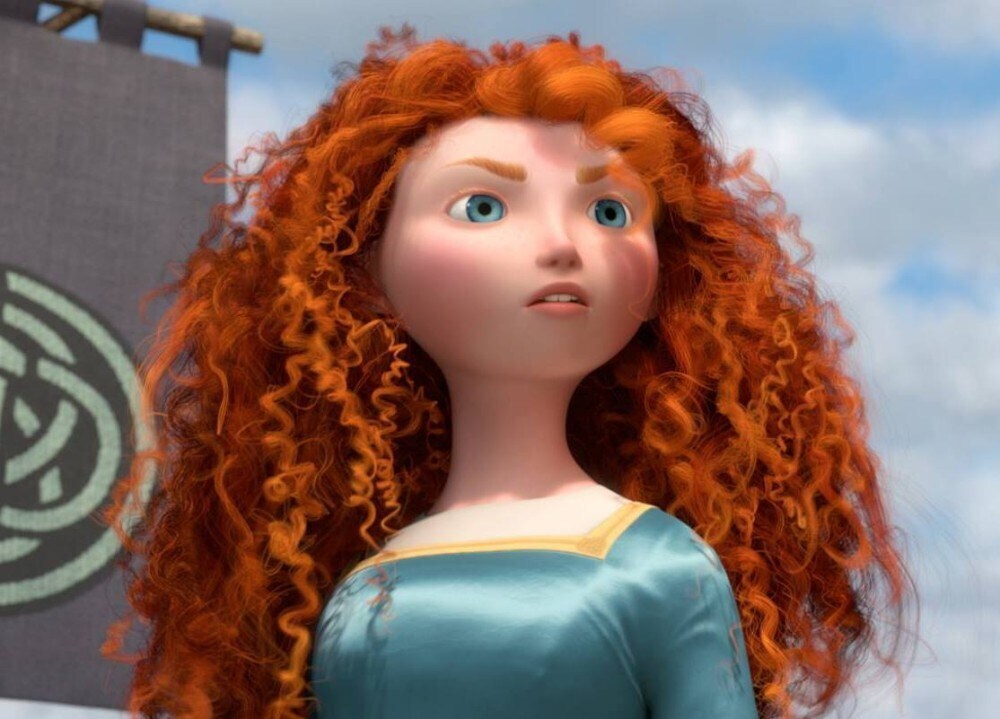 Princess Merida, from the animated movie "Brave"