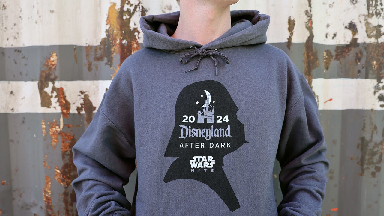 Disneyland After Dark: Star Wars Nite Adult Pullover Fleece Hoodie (front), available while suppl...