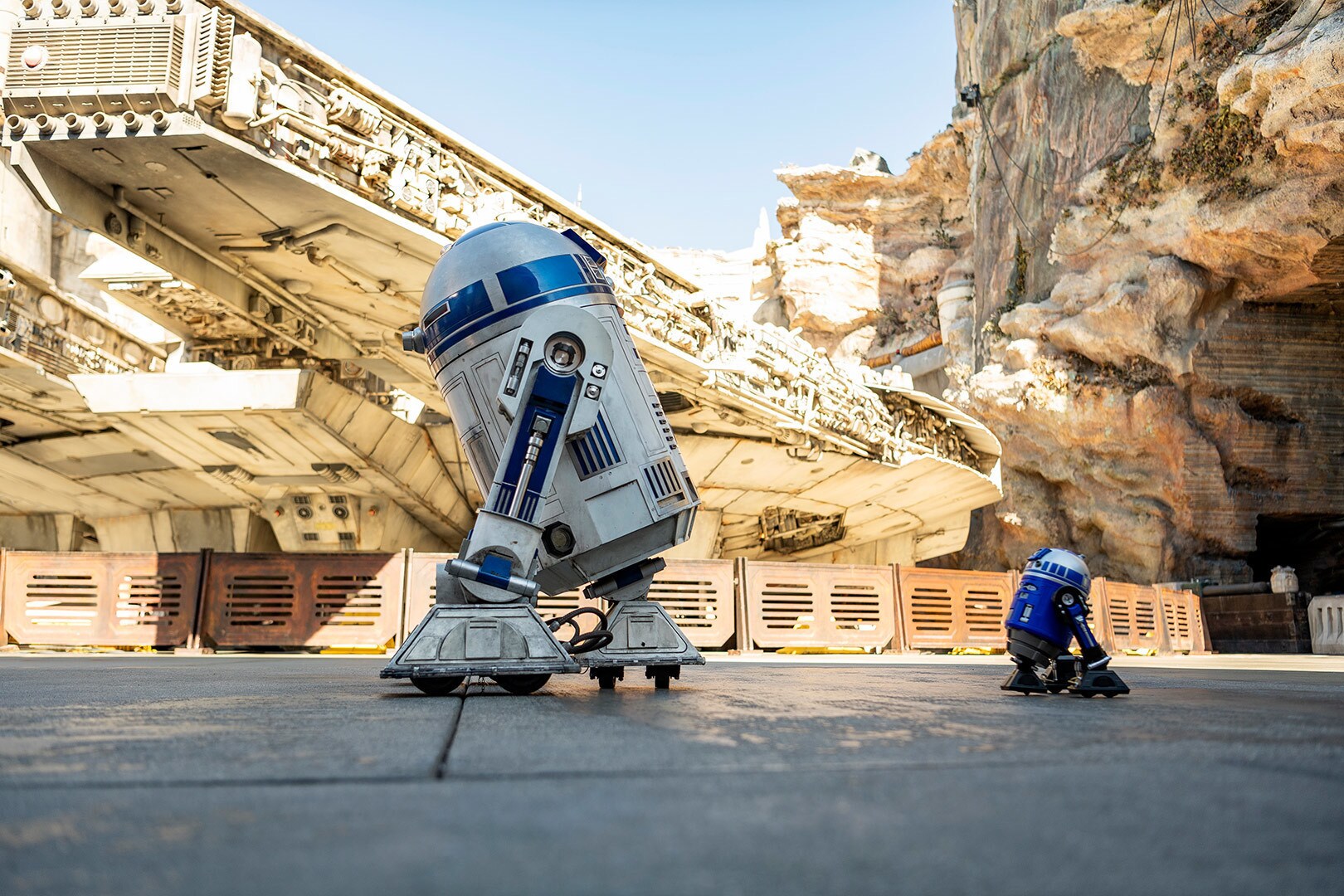 R2-D2 at Star Wars: Galaxy’s Edge at Disneyland.