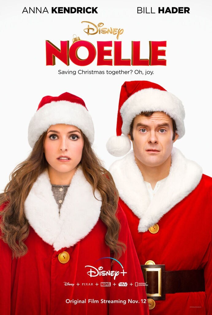 Noelle's Anna Kendrick and Bill Hader in Santa apparel.