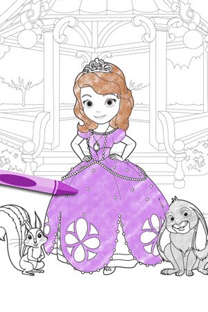 Ahmedatheism - Gambar Princess Sofia Untuk Mewarnai