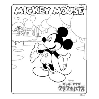 ミッキーマウスクラブハウス ミッキーマウス ぬりえ｜ダウンロード