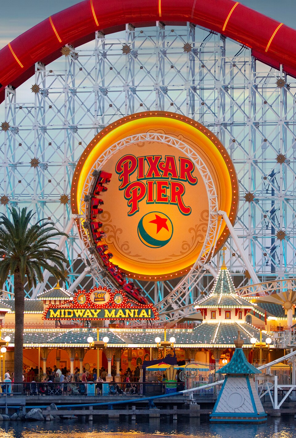 Incredicoaster on Pixar Pier