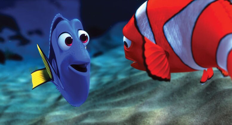 Dory and Marlin in "Finding Nemo"