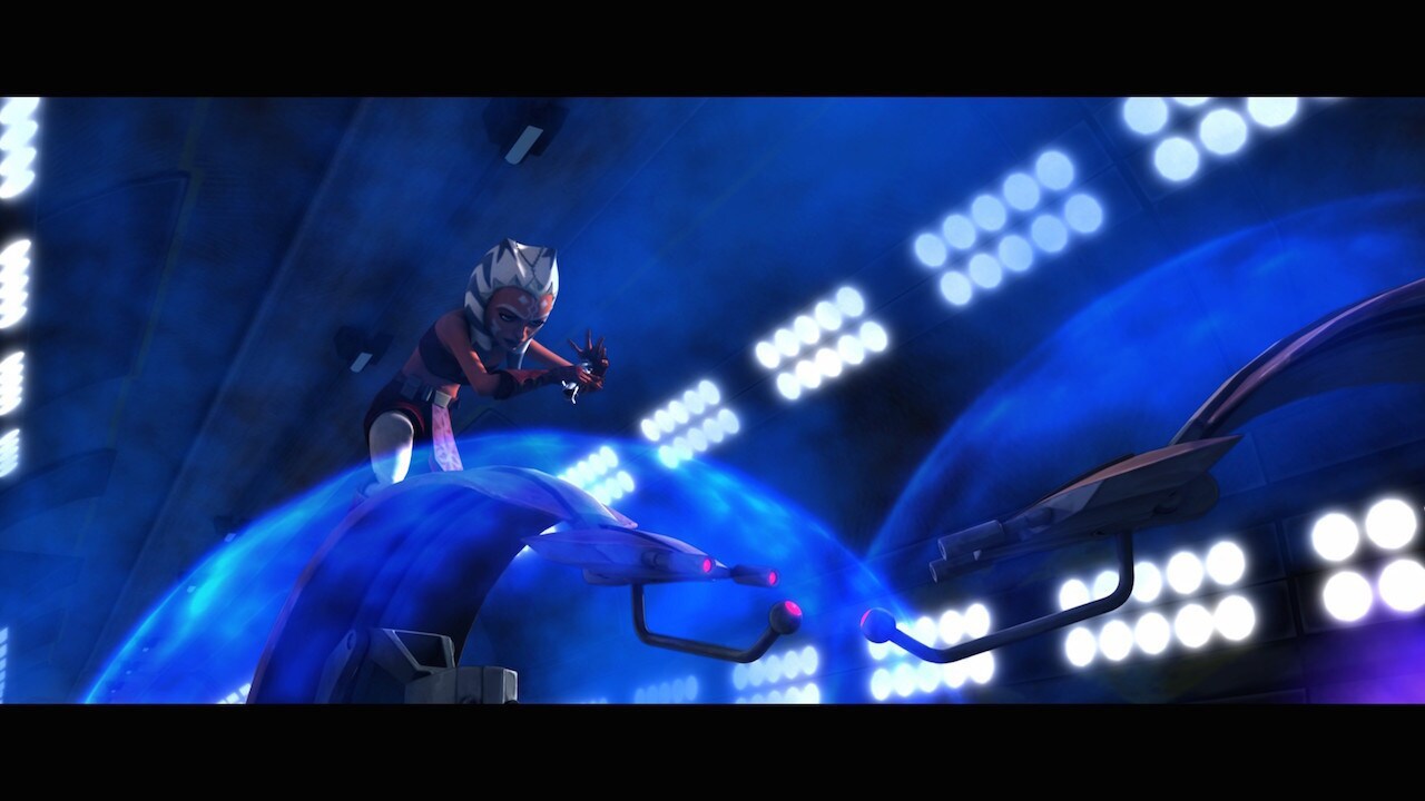 In Nuvo Vindi’s secret lab beneath the surface of Naboo, Ahsoka showed her mastery of one anti-de...