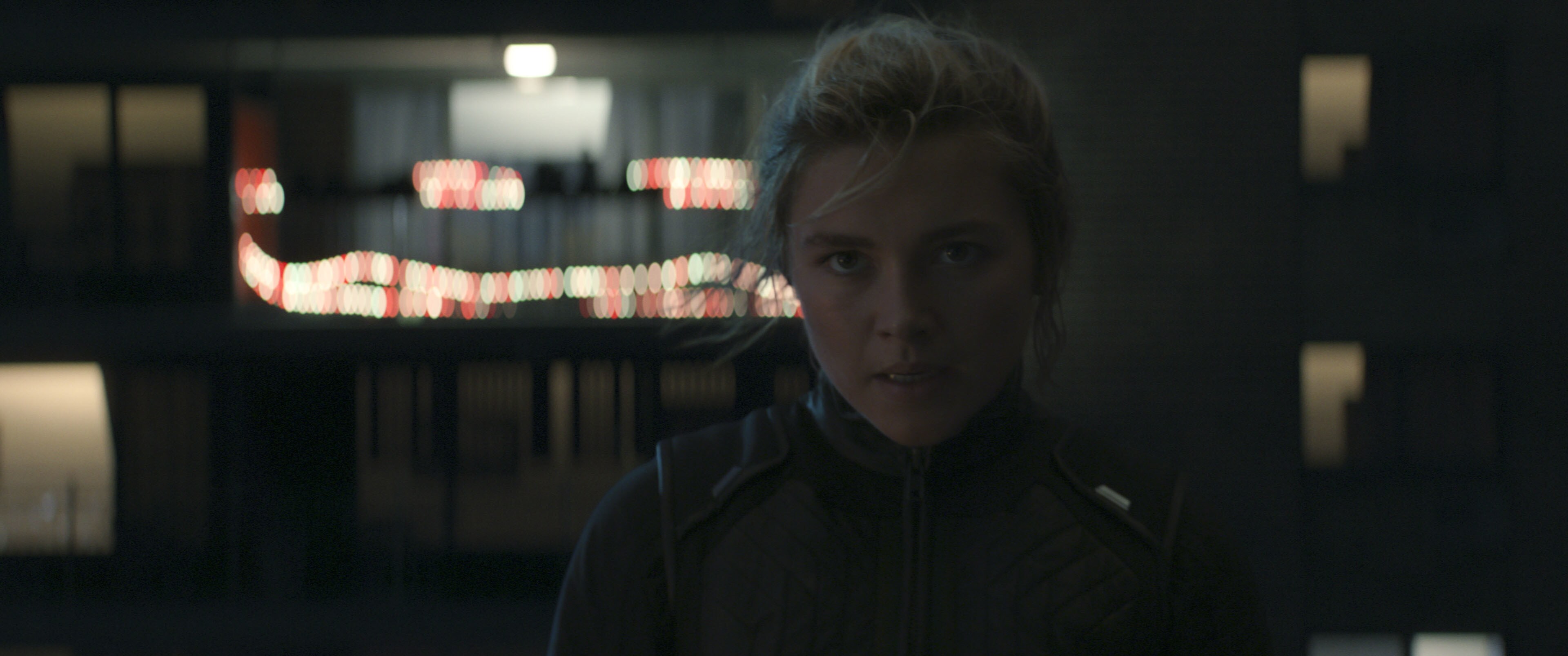Florence Pugh as Yelena Belova in Marvel Studios' HAWKEYE. Photo courtesy of Marvel Studios. All Rights Reserved.