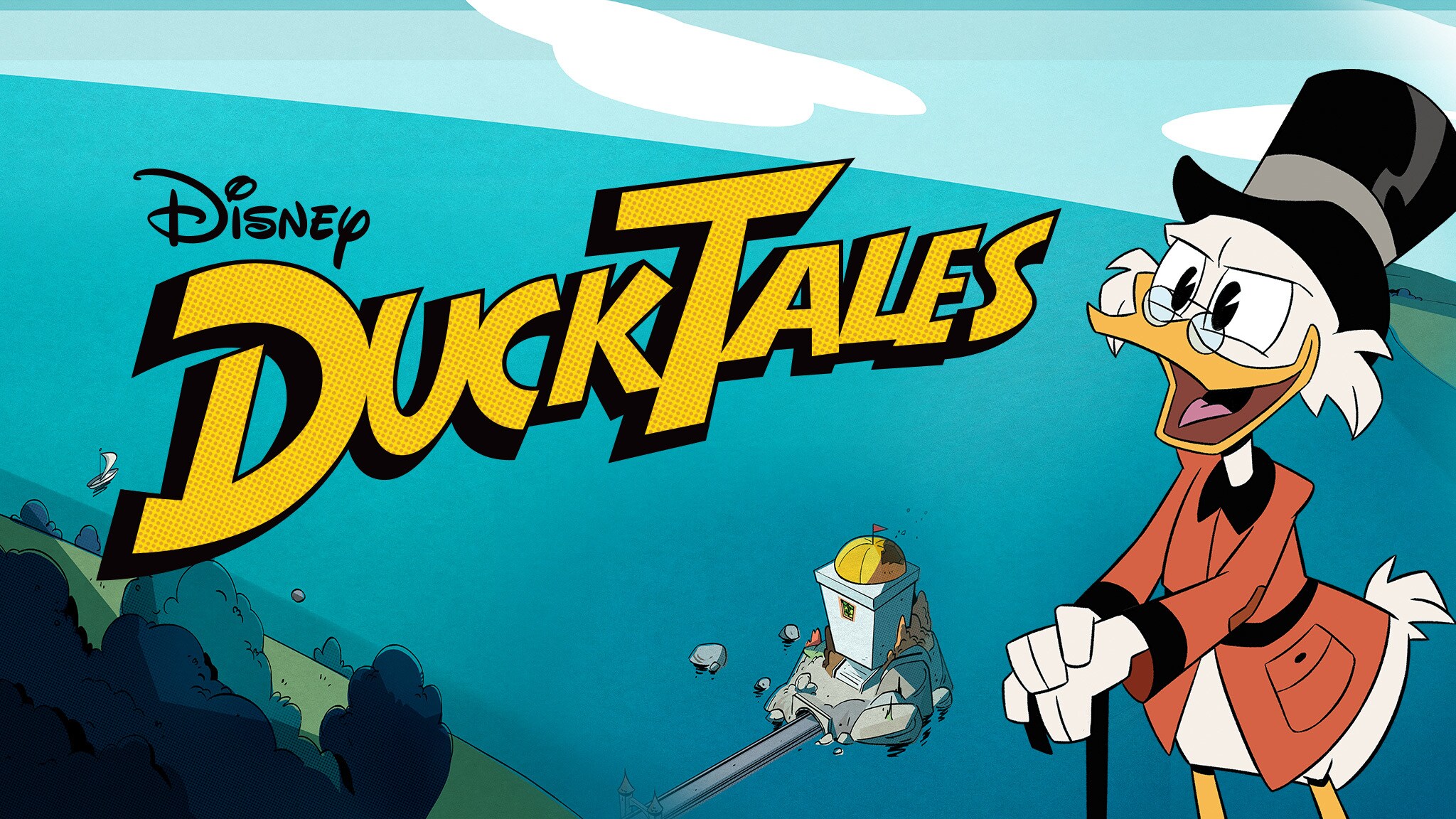 Disney's DuckTales poster with Scrooge McDuck