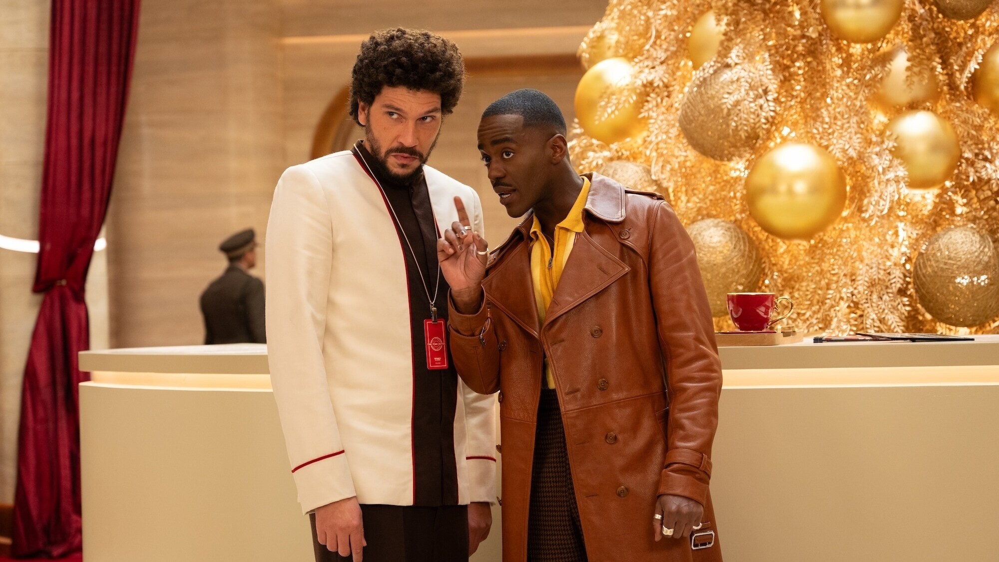 Trev (Joel Fry) and The Doctor (Ncuti Gatwa)