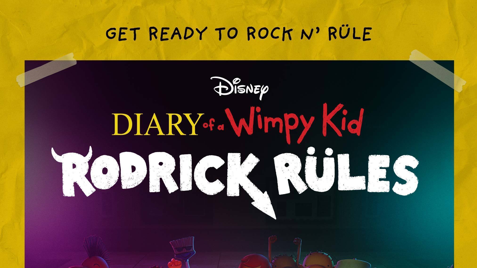TRAILER AND KEY ART FOR DISNEY+ ORIGINAL MOVIE “DIARY OF A WIMPY KID: RODRICK RULES” AVAILABLE NOW