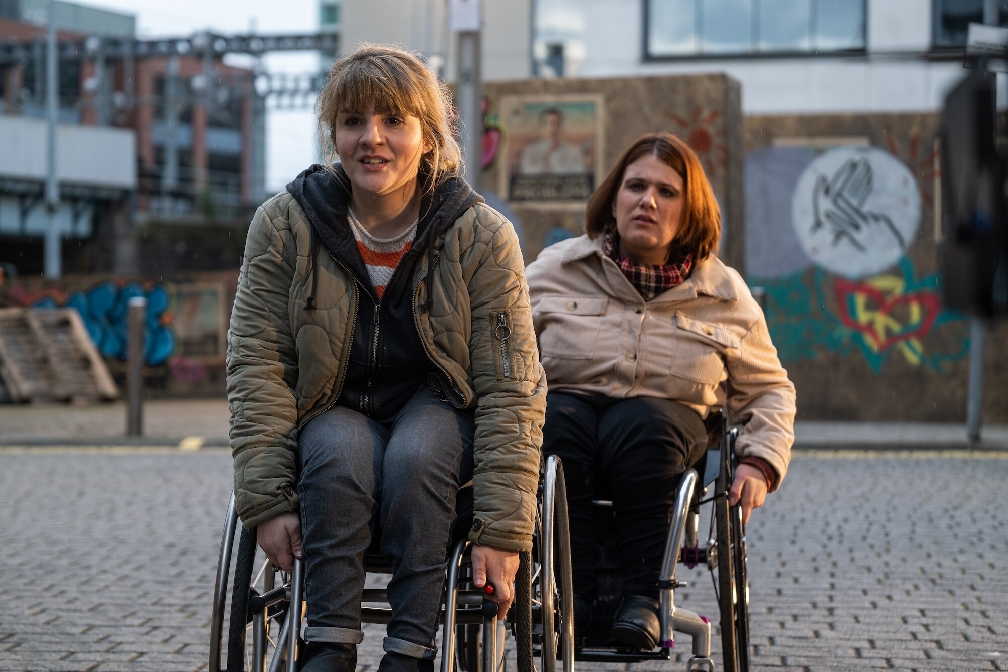 Picture Shows: Shirley (Ruth Madeley) Winne (Sam Lawton) Samuel Dore/BBC Studios/Bad Wolf