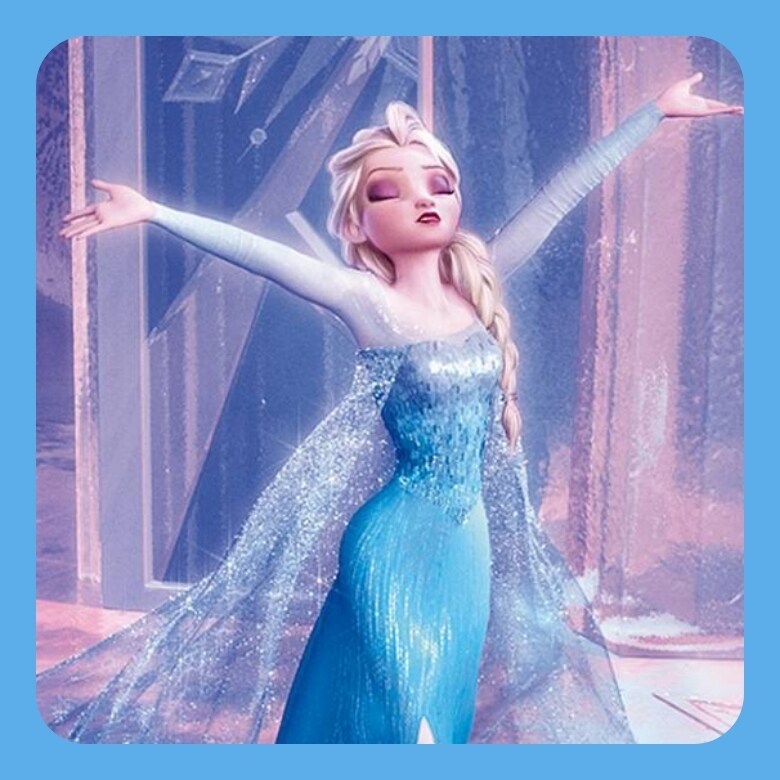 る*な様 エルサ　ドレス 2025年 アナと雪の女王 プリンセス エルサ ドレス フラワー