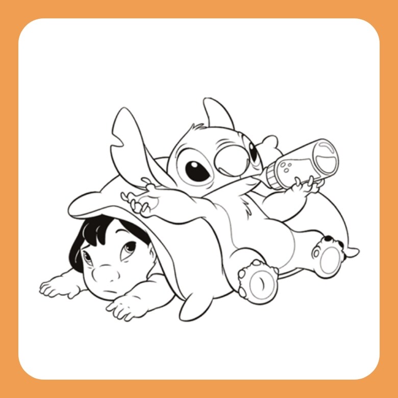 リロ&スティッチ ぬりえ1|ダウンロード|ディズニーキッズ公式 リロ&スティッチ ぬりえ1|ダウンロード|ディズニーキッズ公式