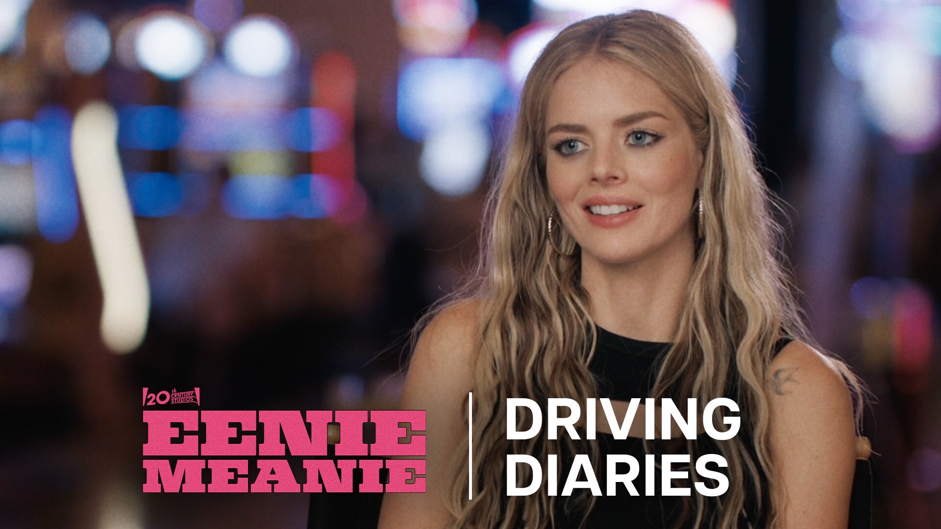 Image of Edie (actor Samara Weaving) | 20th Century Studios | Eenie Meanie | Driving Diaries