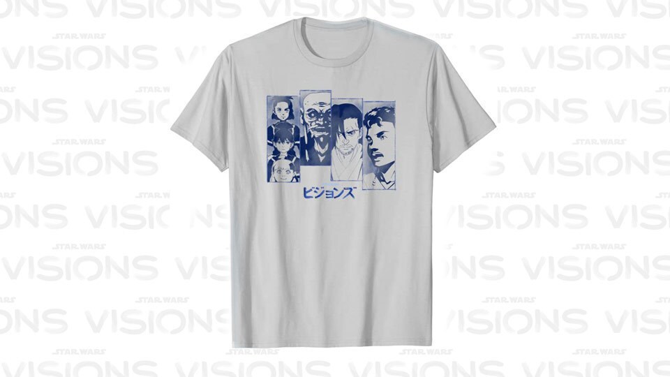 Star Wars Visions Group Panel Poster T-Shirt