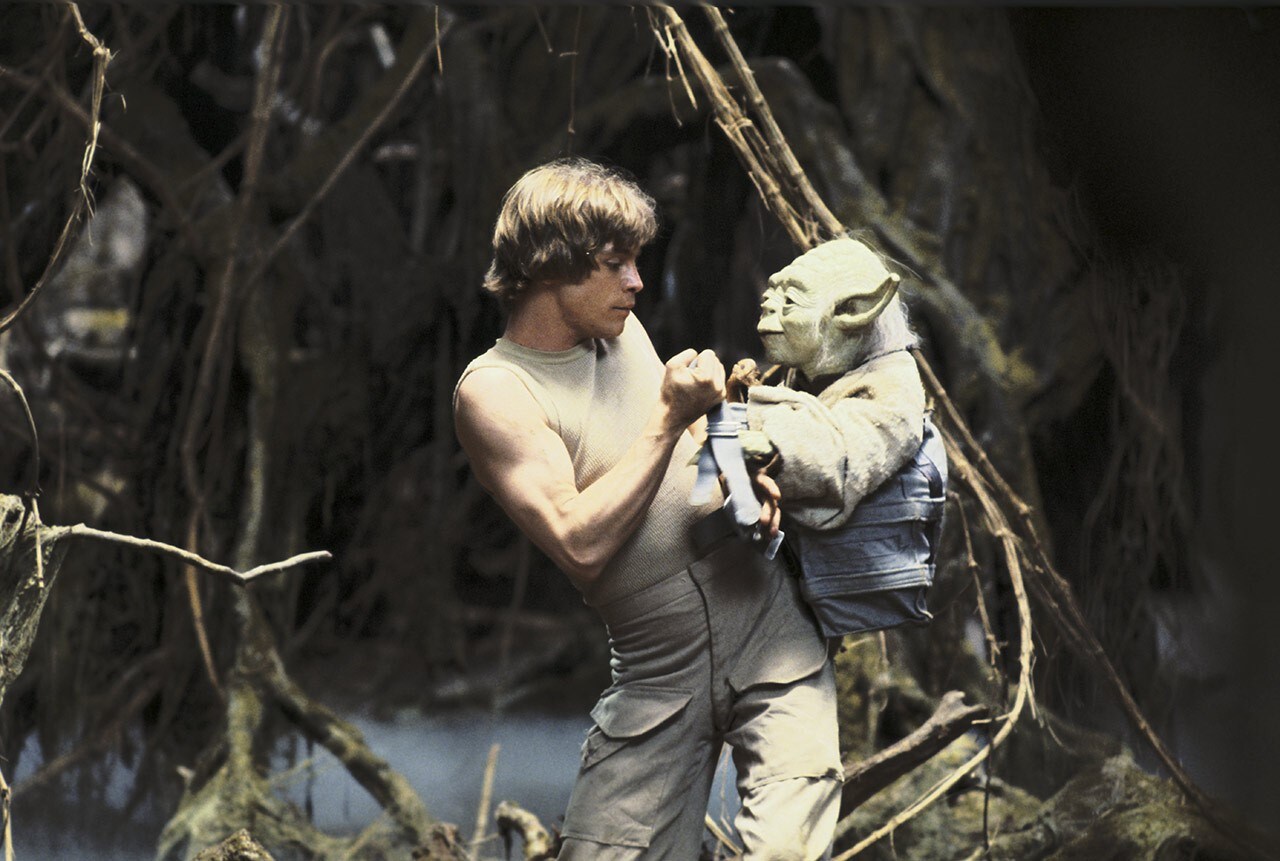 Cena entre Luke Skywalker e Yoda