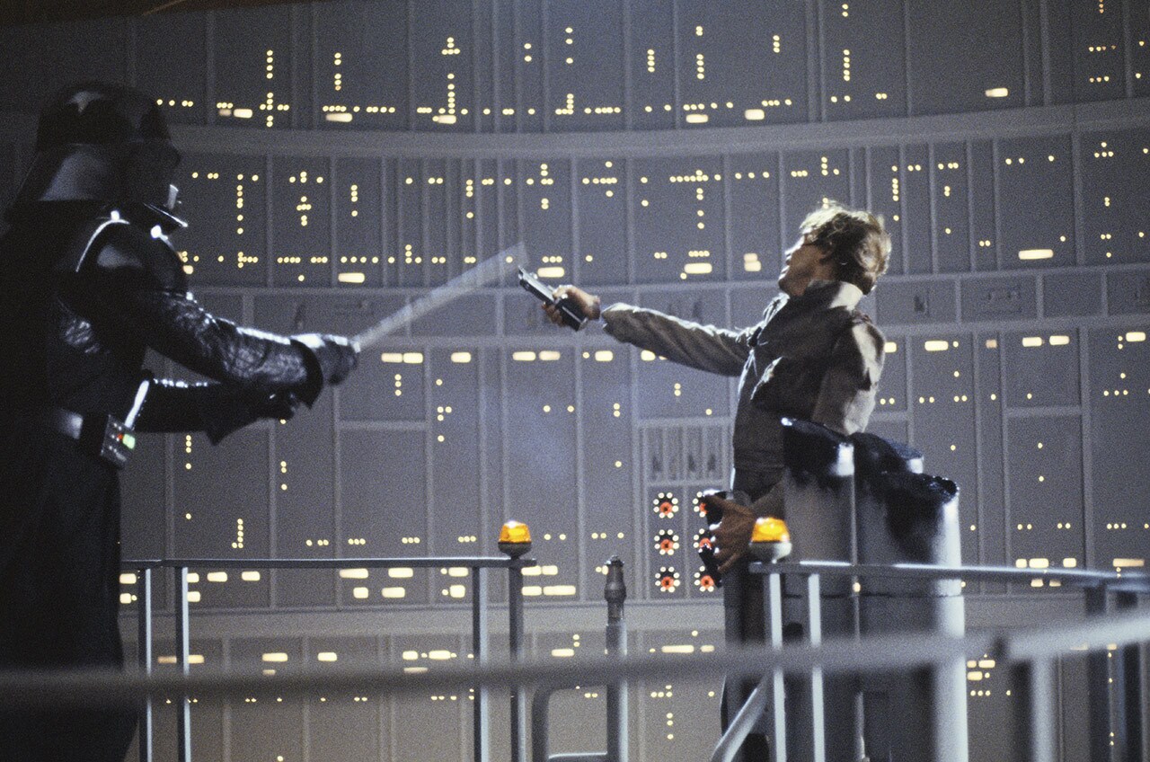Luke and Darth Vader The Empire Strikes Back behind the scenes