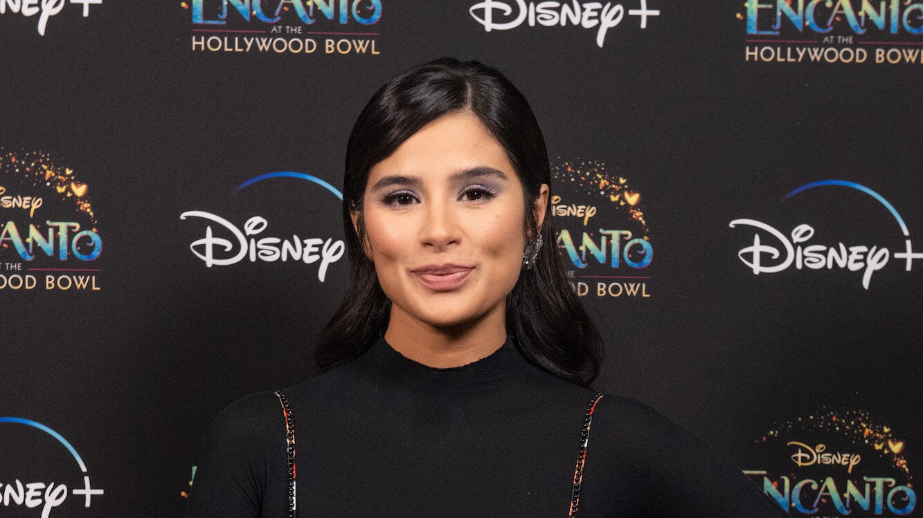 Diane Guerrero attends the opening night of the live-to-film concert experience Encanto at the Hollywood Bowl. Encanto at the Hollywood Bowl from Disney Branded Television will premiere on Dec. 28 only on Disney+. (Photo credit: Disney/Temma Hankin)