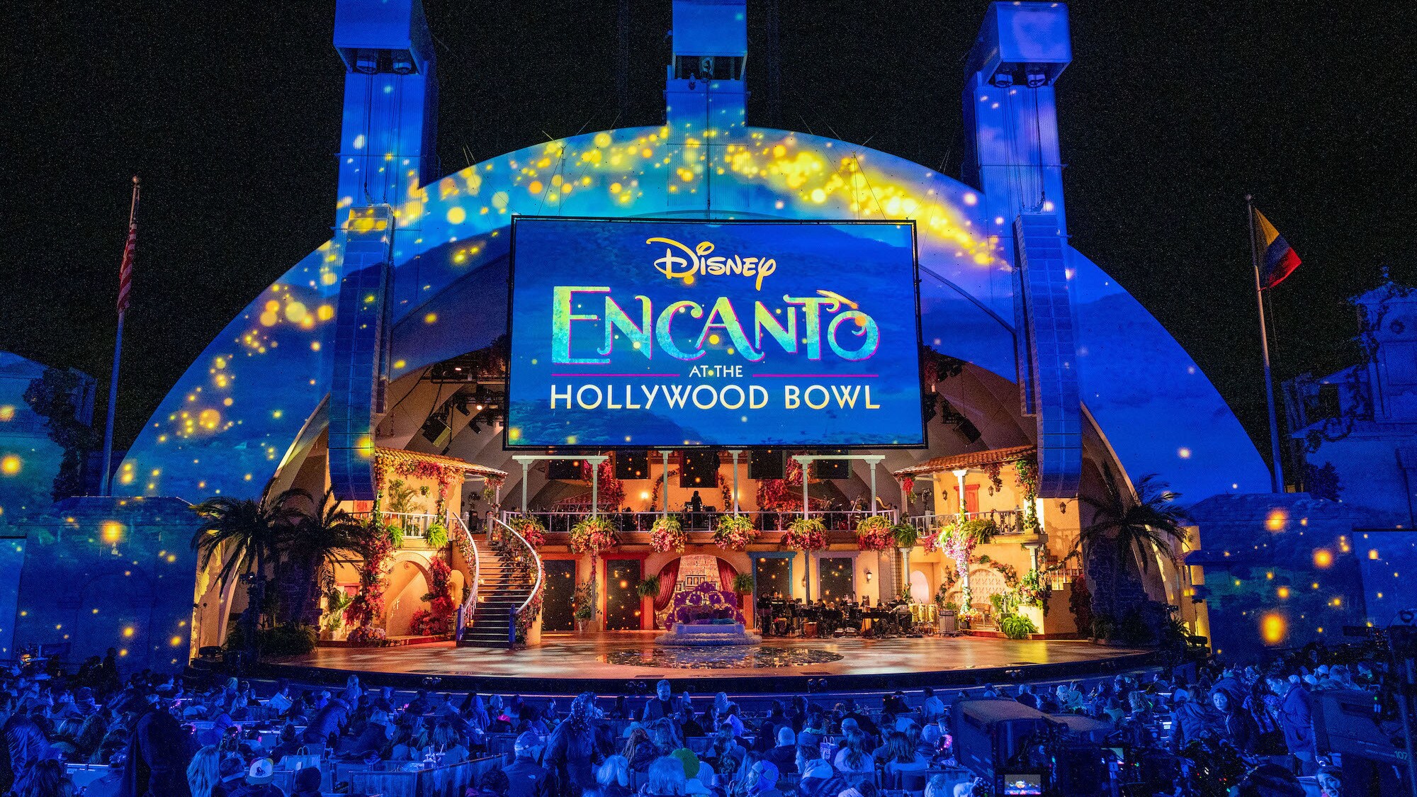 The live-to-film concert experience Encanto at the Hollywood Bowl. Encanto at the Hollywood Bowl, from Disney Branded Television, will premiere on Dec. 28 only on Disney+. (Photo credit: Disney/Temma Hankin)