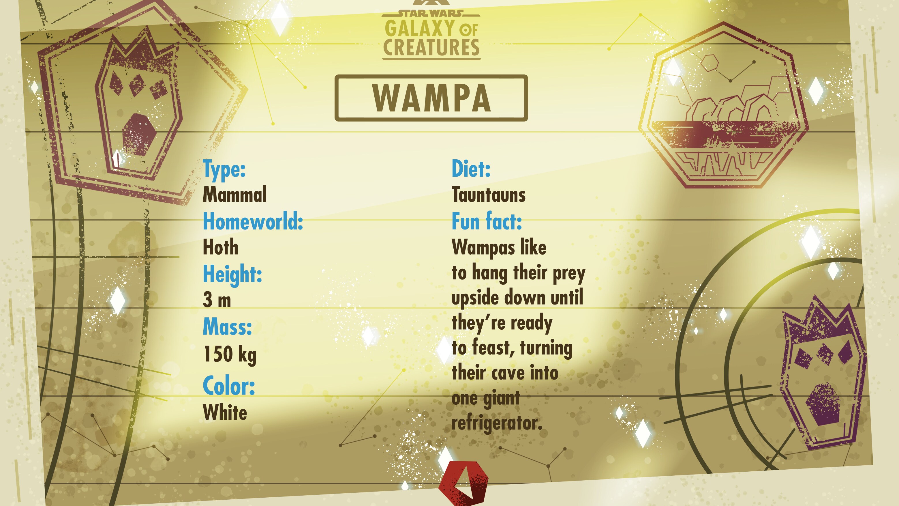 Galaxy of Creatures - Wampa Card