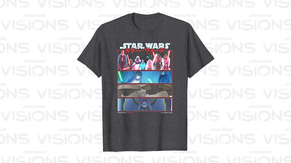 Star Wars Visions 9th Jedi Stacked Panels T-Shirt