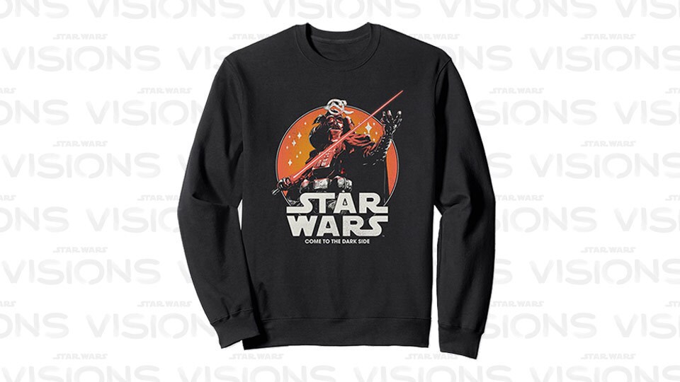 Star Wars Visions Darth Vader Dark Side Poster Sweatshirt
