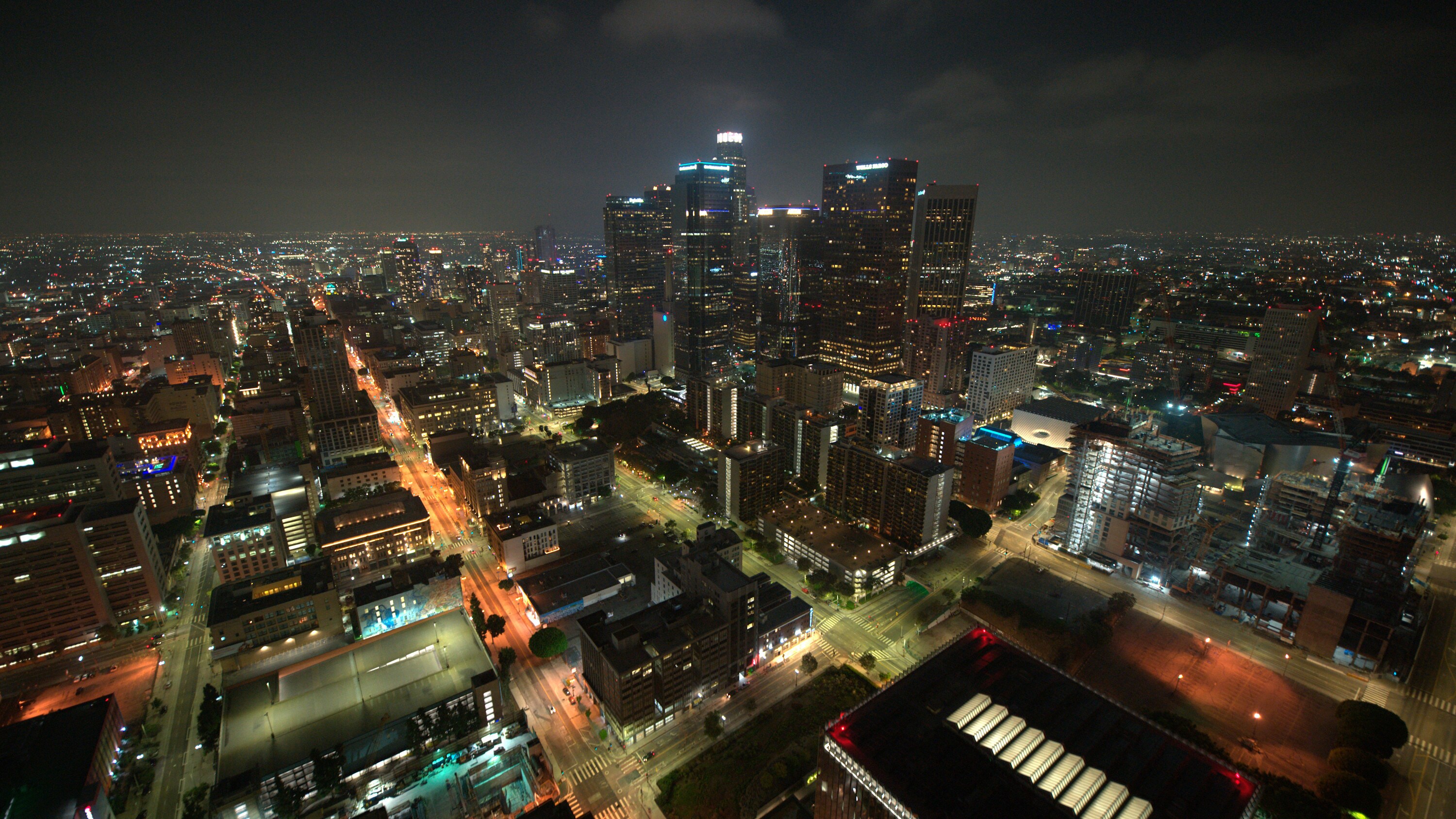 Over downtown Los Angeles. (National Geographic for Disney+)