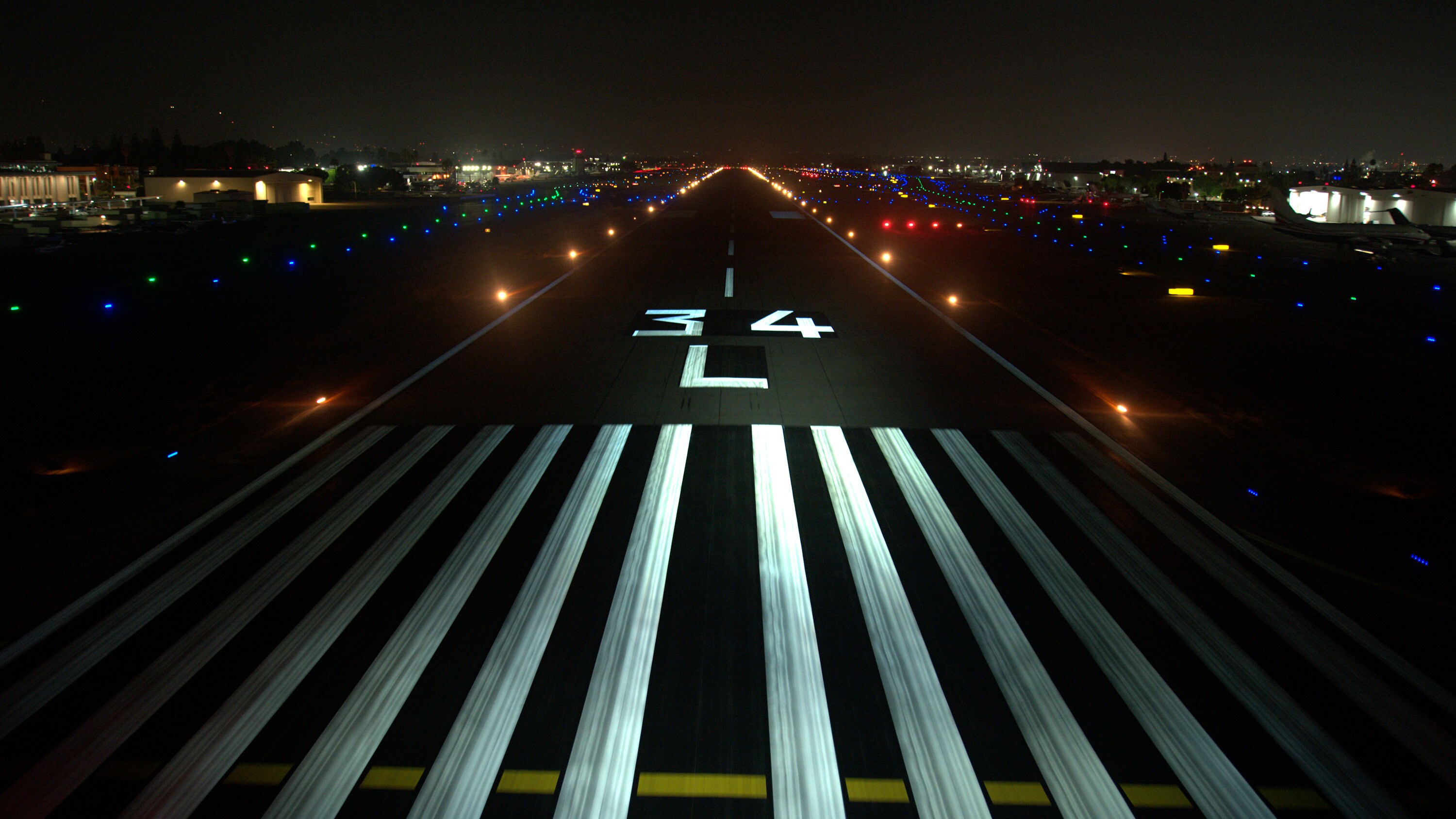 Aerial view of a landing strip at LAX. (National Geographic for Disney+)