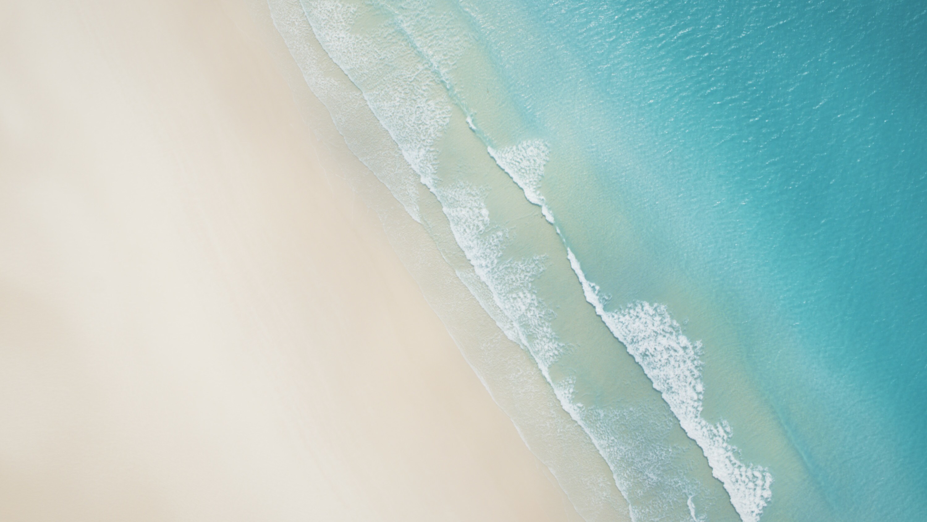 Aerial view of Whitehaven Beach. (National Geographic for Disney+)