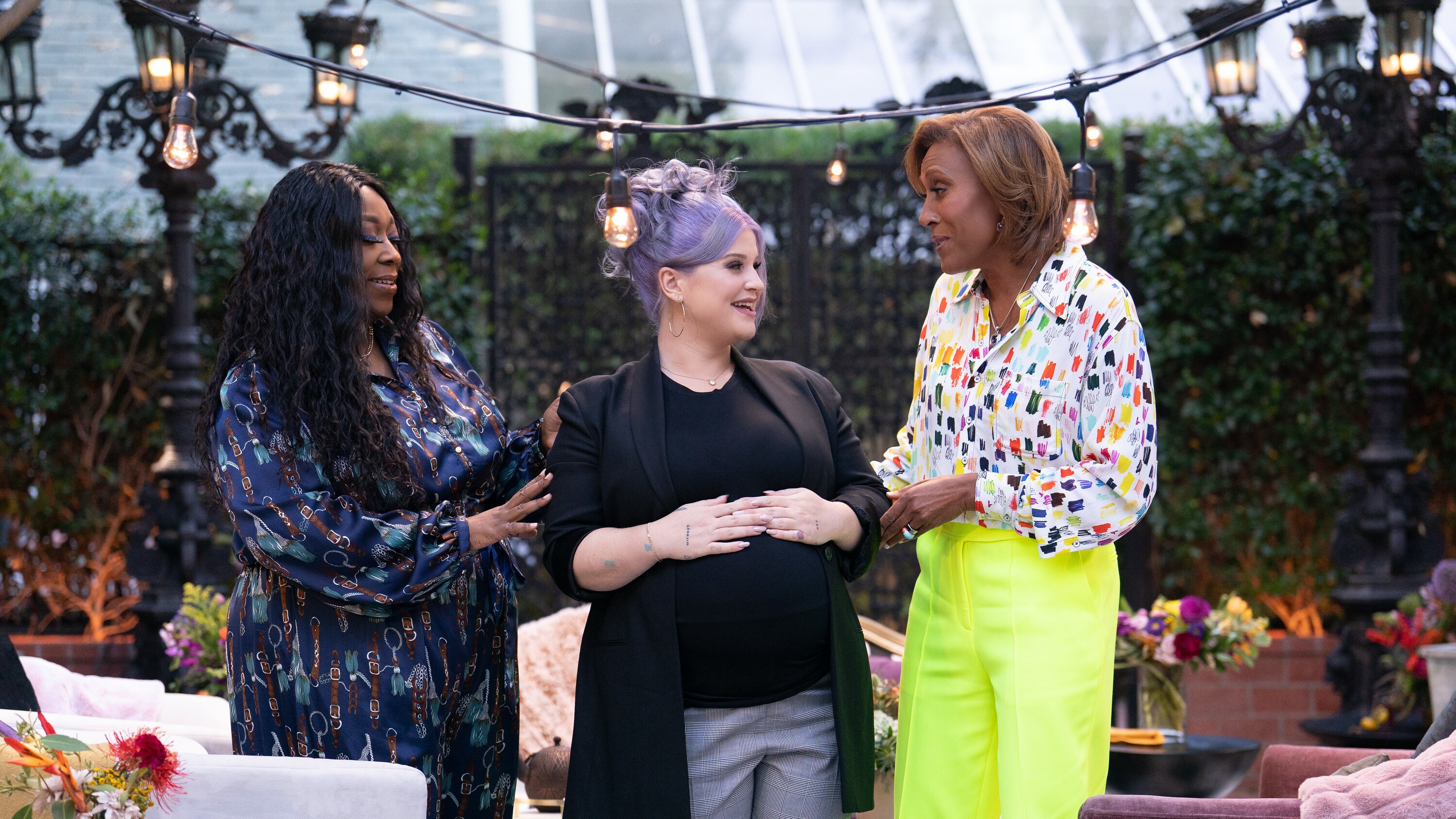 Loni Love, Kelly Osbourne, and Robin Roberts. In season 2 of Turning the Tables with Robin Roberts, Robin Roberts gets personal with a new group of Hollywood's iconic women as they bear witness to their incredible journeys on their path to purpose. (Disney/Ser Baffo)