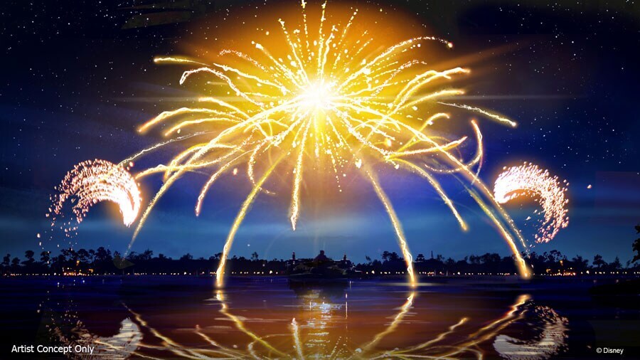 Upcoming Nighttime Spectacular Fireworks at Epcot Concept Art
