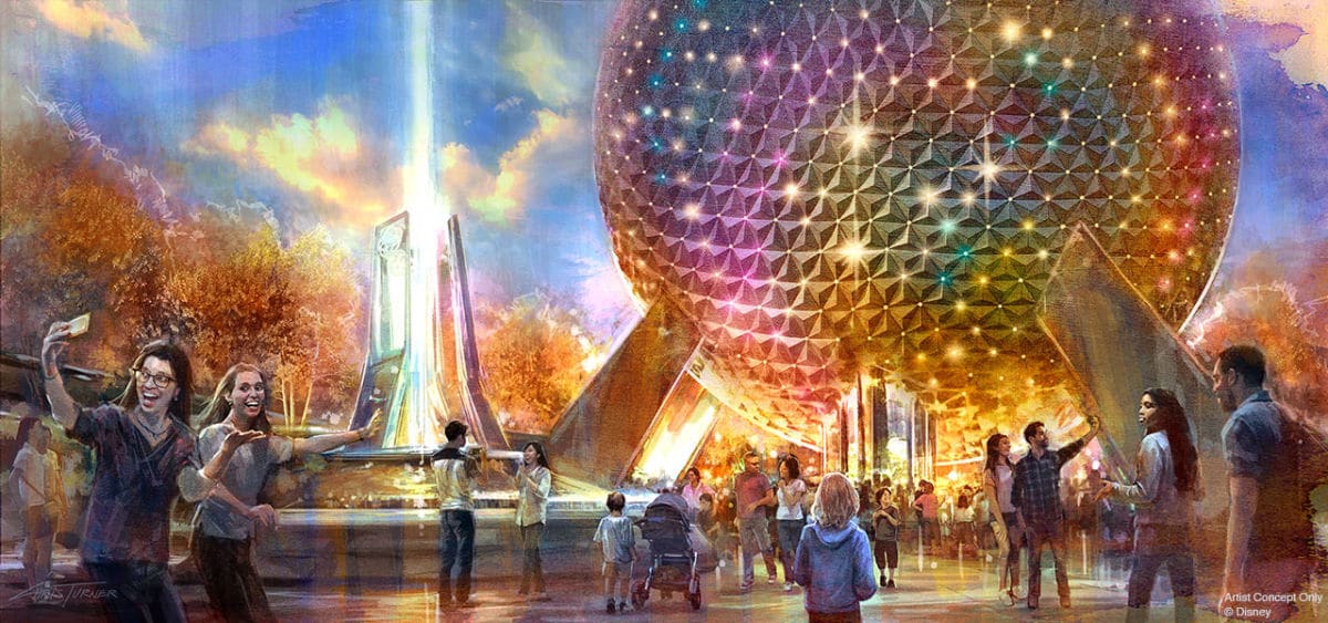 epcot spaceship earth concept art