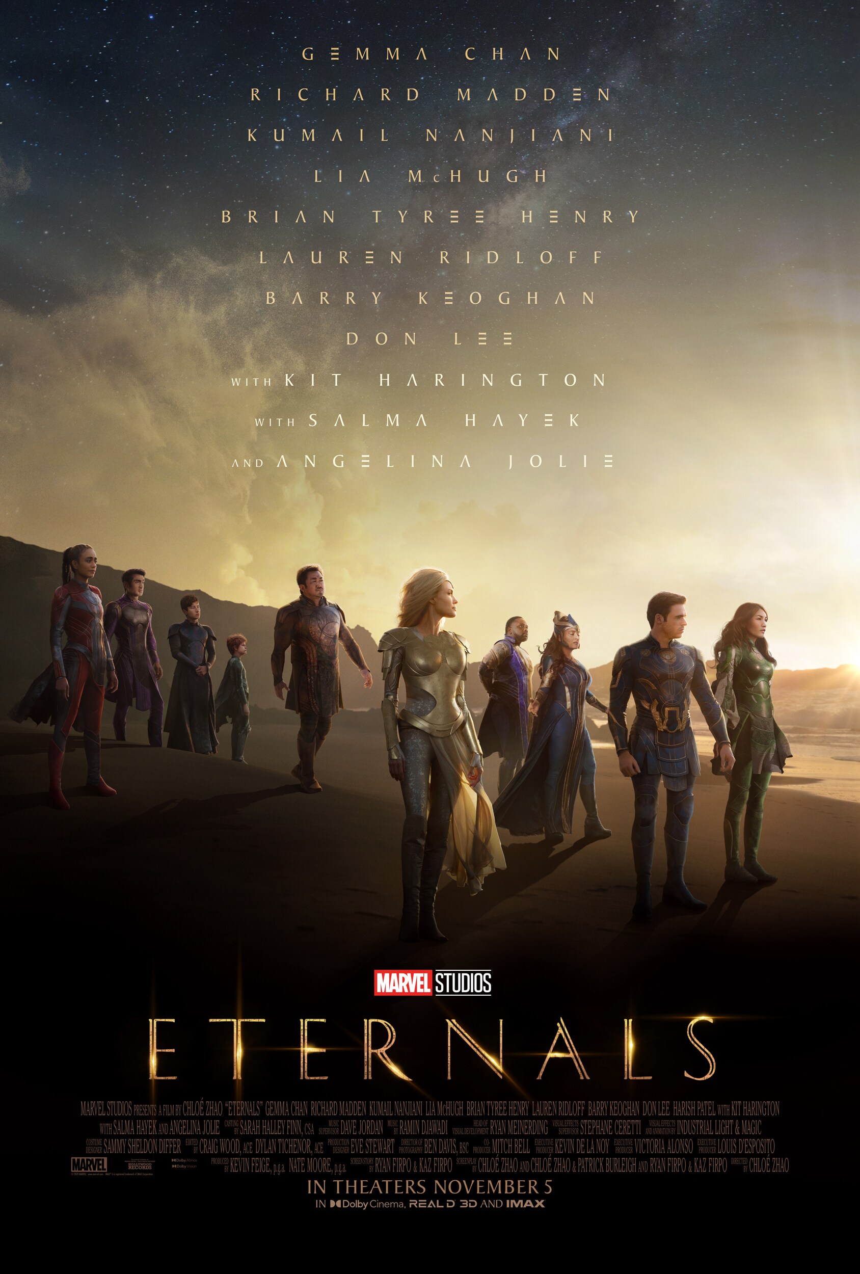 Official poster for Marvel Studios' Eternals