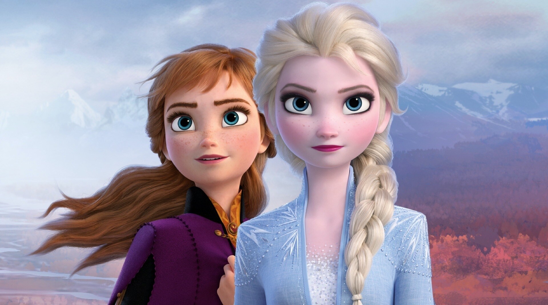 Un'immagine di Elsa e Anna tratta da Frozen