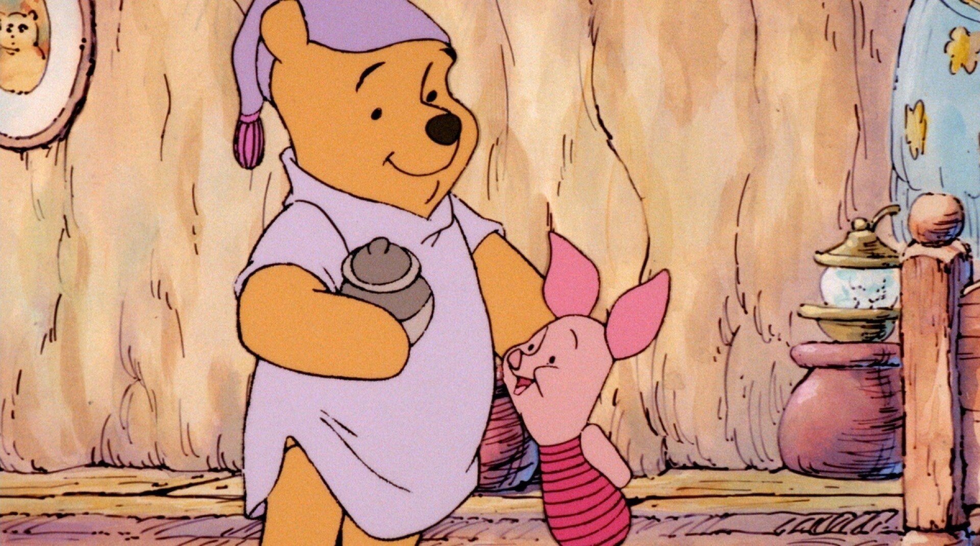Un'immagine di Pooh e Pimpi tratta da Winnie The Pooh